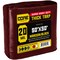 Core Tarps Heavy Duty Tarp, 50 ft x 50 ft, 20 Mil, Maroon, Polyethylene CT-707-50X50 - alternate 1